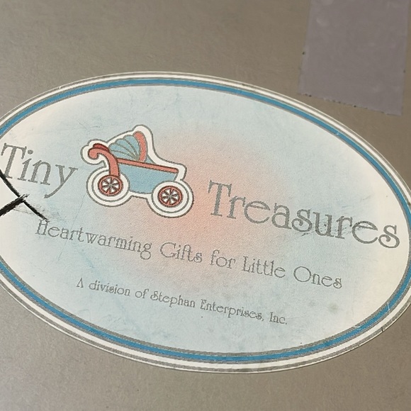 VTG boxed silver plate 4 pc baby gift set Teddy Bear Roth & curl box Spoon Fork - Picture 10 of 10